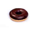 Donut classic with cocoa coating, frosted