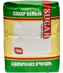 Շաքարավազ սպիտակ կանաչ տուփ 2կգ 8820
