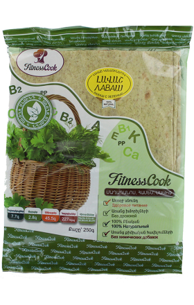 Լավաշ կանաչիներով «Fitness Cook» 250գ 	