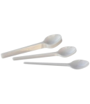 Disposable spoon 6pcs plastic Oval plastic