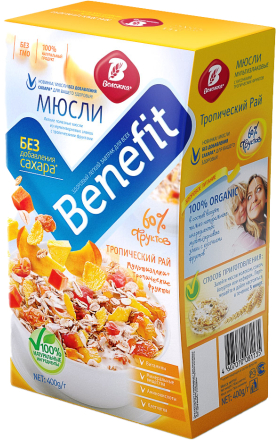 Մյուսլի «Воложка Benefit» 400գ