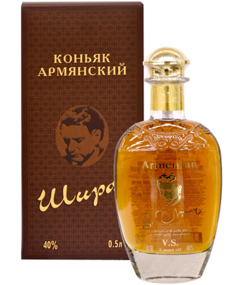Կոնյակ «Շիրազ» 3տ (տուփով) 0.5լ