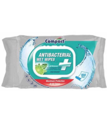 Անձեռոցիկ խոնավ «Compact Antibacterial» 100հատ