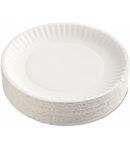 Disposable plate small deep 6 pieces paper "Oval Plast"