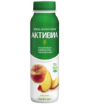 Bio-yogurt "Danone" Activia peach drink 2.1% 270g