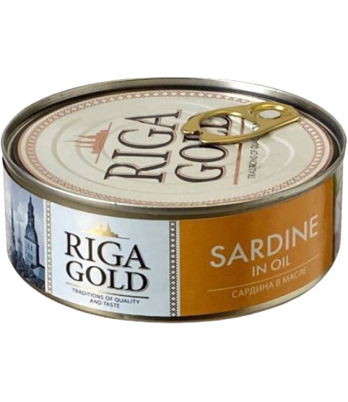 Սարդինա՝ ձեթի մեջ «Riga Gold» 240գ
