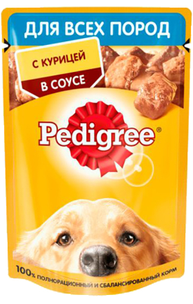 Շների կեր «Pedigree» 85գ Հավ