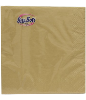 Անձեռոցիկ Silk Soft ոսկի 33*33 20հատ 3շ