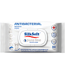 Անձեռոցիկ խոնավ  Silk Soft antibacterial pure line 80հատ