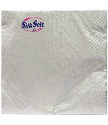 Անձեռոցիկ Silk Soft արծաթ 33*33 20հատ 3շ