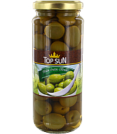 Ձիթապտուղ կանաչ՝ կորիզով «Top Sun» 358մլ 