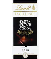 Dark chocolate bar "Lindt Excellence 85% Cocoa Extra Fine" 100g 