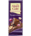 Շոկոլադե սալիկ պնդուկով և չամիչով «Alpen Gold» 90գ