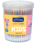 Բամբակյա փայտիկներ «Septona Kids» 100 հատ 	