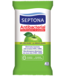 Խոնավ անձեռոցիկներ հակաբակտերիալ «Septona Cotton Care» 15հատ  