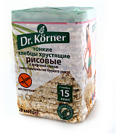Խրթխրթան հացեր բրնձի՝ ծովի աղով «Dr. Körner» 100գ