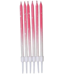 Long birthday candle 12 pcs