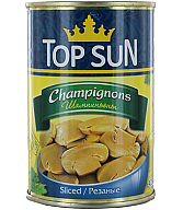 Շամպինյոն կտրատած «Top Sun» 425մլ