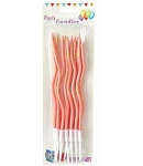 6 wavy birthday candles