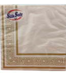 Անձեռոցիկ "Silk Soft" հունական ոսկե շրջանակ 33*33 20հատ 3շ