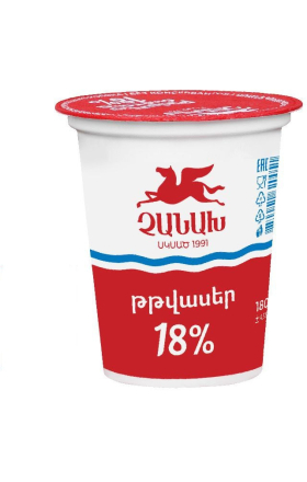 Թթվասեր «Չանախ» 180գ յուղայնությունը՝ 18%