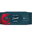 Անձեռոցիկ խոնավ  Smile for men 48հատ