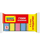 Սպունգ սպասք լվանալու «Бонус» 6հատ