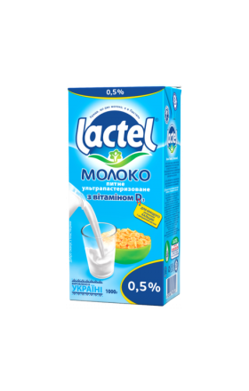 Կաթ «Lactel» 1լ, յուղայնությունը ՝ 0.5%
