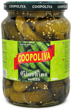 Կորնիշոններ մարինացված «Coopoliva» 720գ