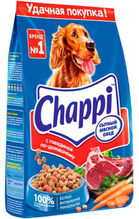 Շների կեր «Chappi» 600գ Տավար