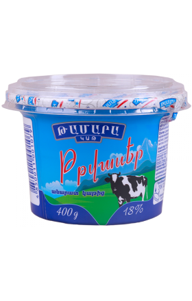 Թթվասեր «Թամարա Կաթ» 400գ, յուղայնությունը ՝ 18%