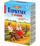Փաթիլներ վարսակի «Русский Продукт Геркулес 5 злаков » 400գ