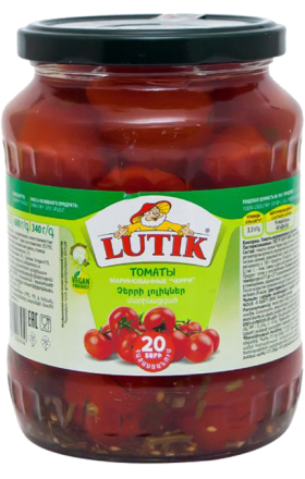 Չերի լոլիկ մարինացված «Lutik» 700մլ
