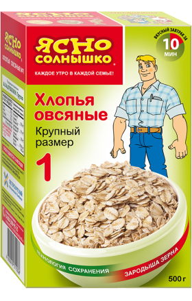 Վարսակի փաթիլներ «Ясно Солнышко» 500գ 