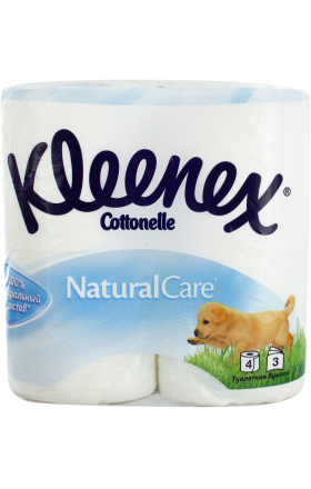Զուգարանի թուղթ «Kleenex Cottonelle Natural Care» 4հատ