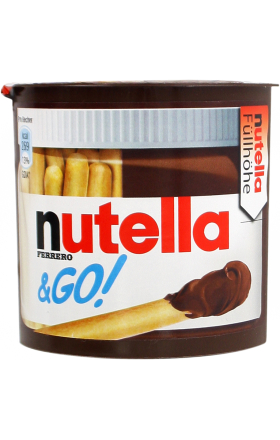 Շոկոլադե-ընկուզային մածուկ + ձողիկներ «Nutella & Go» 39գ+19գ 
